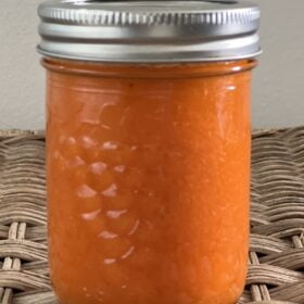 seaberry hot sauce in a jar