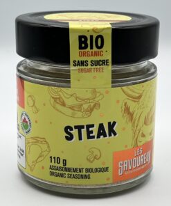A 110 g jar Les Savoureux Steak Blend