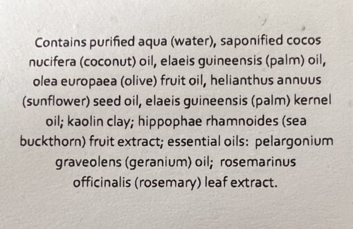 Apple Island Naturals Face Soap Ingredients