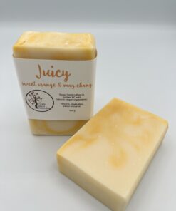 Juicy Sea buckthorn body bar with Sweet Orange and May Chang essential oils