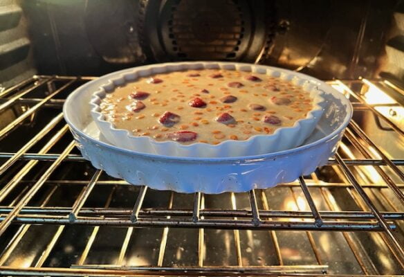 Seaberry & Stawberry Clafoutis In The Oven